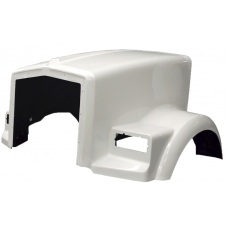 HOOD, KENWORTH T800 MODELS, SBA, 64", FLAT WINDSHIELD