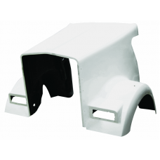 HOOD, KENWORTH W900 & W900L MODELS, AEROCAB, METTON REPLACEMENT, 66", 127" BBC, CURVED WINDSHIELD