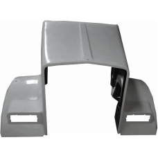HOOD, KENWORTH T800 MODELS, METTON REPLACEMENT, 61.5", SPLIT FENDER