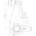 SLACK ADJUSTER, AUTOMATIC, 6", BENDIX STYLE