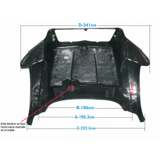HOOD, MACK GRANITE CT713, CTP713B, GU813 MODELS, SBA, 55"