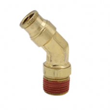 45 DEGREE MALE SWIVEL ELBOW BRASS PTC FITTING