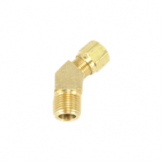 45 DEGREE MALE ELBOW BRASS COMPRESSION FITTING