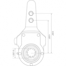 SLACK ADJUSTER, MANUAL, 4.5" - 5.5", LH